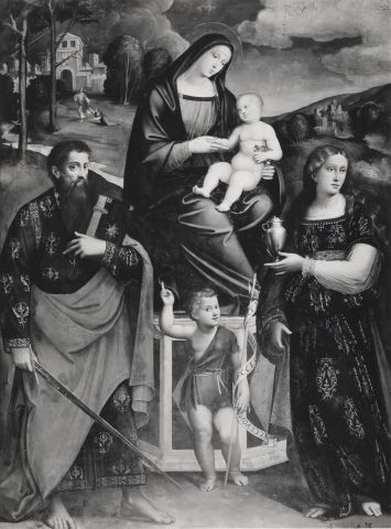 A. Villani e Figli — Giacomo e Giulio Francia. La madonna col Bambino e i SS. Paolo e Maddalena. Bologna - Pinacoteca Nazionale — insieme